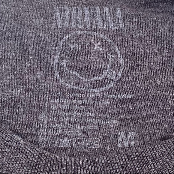 Nirvana Smile Short Sleeve T-shirt Tie Dye Graphic Rock Goth Hippie Retro Grunge - Picture 4 of 12